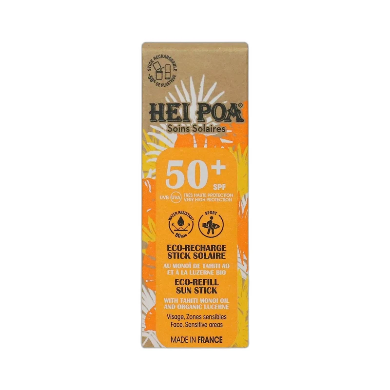ECO-RECHARGE STICK SOLAIRE VISAGE SPF50+ - HEI POA