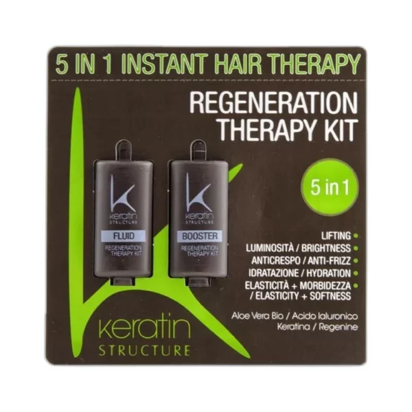 KERATIN STRUCTURE REGENERATION THERAPY KIT - FLUIDO + BOOSTER - KERATIN STRUCTURE