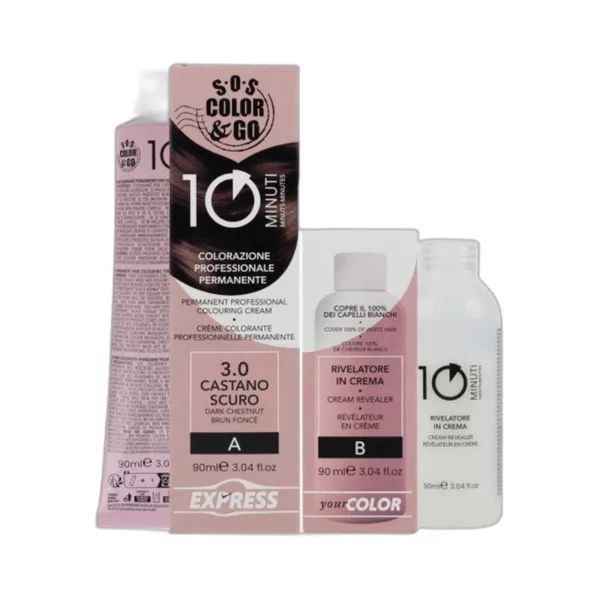 Sos Color&Go set colorazione professionale permanente in 10 minuti - Alama Professional