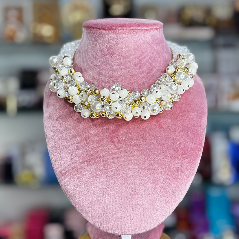 COLLIER BIANCO MULTI 1