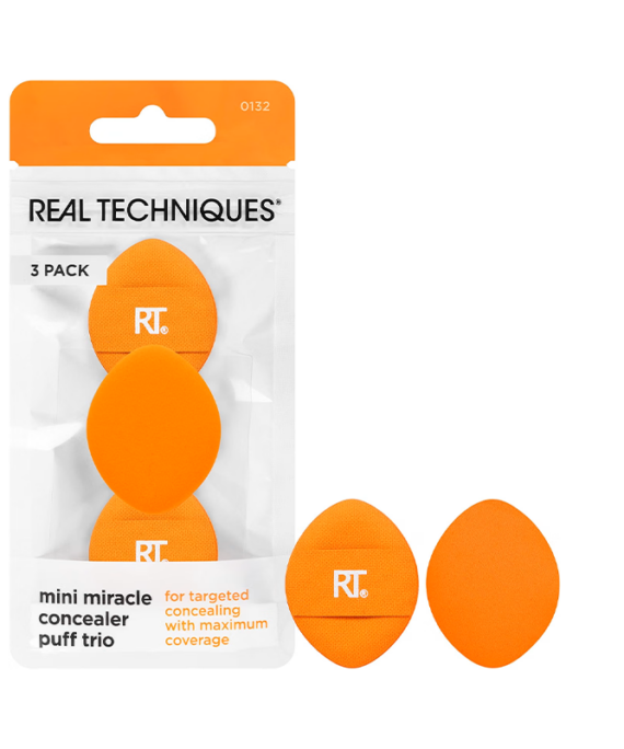 Real Techniques Mini Miracle Concealer Puff Trio (Pufs Correttore)